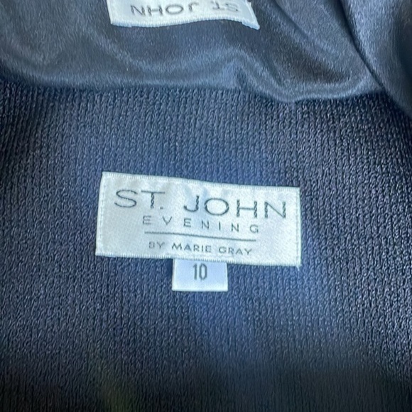 St John Jacket coat Evening Vintage knit jacket and removable accents size 10 - Picture 11 of 15